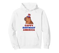 Cappy Birthday America 250 Years Cute Capybara American Sudadera con Capucha