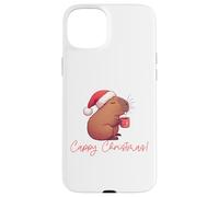 CAPPY Christmas! Santa Claus Capibara Bebiendo Café Meme Carcasa para iPhone 15 Plus