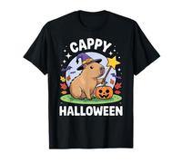 Cappy Halloween Funny Cute Capybara Wizard Halloween Camiseta