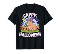Cappy Halloween Funny Cute Capybara Wizard Halloween Camiseta