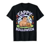 Cappy Halloween Funny Cute Capybara Wizard Halloween Camiseta