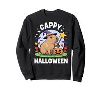 Cappy Halloween Funny Cute Capybara Wizard Halloween Sudadera