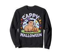 Cappy Halloween Funny Cute Capybara Wizard Halloween Sudadera