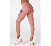 Capri de cintura alta PowerHold® On-The-Go Fabletics Rosa Womens XXL-1X