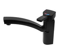 Capri - Grifo monomando para caravana, camping, barco y interruptor, color negro mate