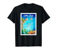 Capri Italia Viaje Positano Italia Regalo para su Costa Amalfitana Camiseta