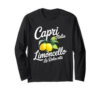 Capri La Dolce Vita Italiano Limoncello Limón Lindo Hombres Mujeres Manga Larga