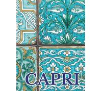 Capri: Oversized Decorative Book for Coffee Tables, End Tables and Shelf Styling | Italian Island Ceramic Tile Art Cover | Stack Deco Books to Create ... (Mediterranean decorative book collection)