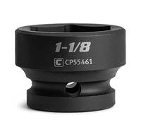 Capri Tools 1-1/8 pulg. Casquillo de impacto rechonchado, 1/2 pulg. Drive, 6 puntos, SAE