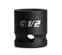 Capri Tools 1/2 "Stubby Impact Socket, 3/8" Drive, 6 puntos, SAE