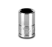 Capri Tools 1-2353 Drive 1/2 pulgadas. Enchufe poco profundo SAE de 6 puntos, acero, 3/8 pulgadas