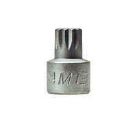 Capri Tools 13 mm M13 Super-Stubby XZN - Llave de vaso de impacto triple cuadrada