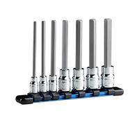 Capri Tools 30500-7HML Juego de llaves de vaso hexagonales largas, métrico, serie avanzada, 7 piezas