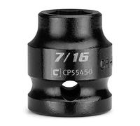 Capri Tools 7/16 pulg. Enchufe de impacto rechoncho, 1/2 pulgada. Drive, 6 puntos, SAE