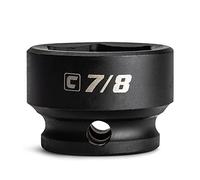 Capri Tools 7/8 pulg. Toma de impacto Stubby, 3/8 pulg. Drive, 6 puntos, SAE