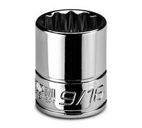 Capri Tools 9/16 in. Shallow Socket, 1/4 in. Drive, 12-point, SAE