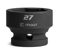 Capri Tools Casquillo de impacto de 27 mm, unidad de 1,27 mm, 6 puntos, métrico