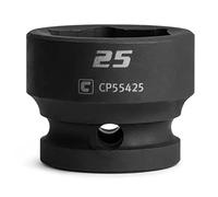 Capri Tools Casquillo de impacto grueso de 25 mm, unidad de 1,27 cm, 6 puntos, métrico