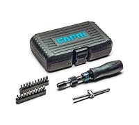 Capri Tools CP21075 Juego de destornilladores de par limitador certificados, pequeño, negro, 10-50 pulgadas-libras/manual