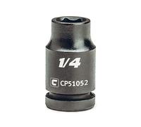 Capri Tools Enchufe de impacto poco profundo de 1/4 pulgadas, unidad de 1/4 pulgadas, 6 puntos, SAE