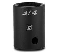 Capri Tools Enchufe de impacto poco profundo de 3/4 pulgadas, unidad de 1/2 pulgada, 6 puntos, SAE