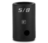 Capri Tools Enchufe de impacto poco profundo de 5/8 pulgadas, unidad de 1/2 pulgada, 6 puntos, SAE, CP55055