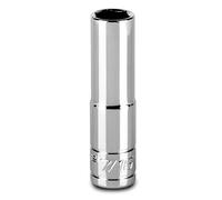 Capri Tools Enchufe profundo de 7/16 pulgadas, unidad de 3/8 pulgadas, 6 puntos, SAE