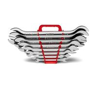 Capri Tools Juego de 8 llaves combinadas superdelgadas SAE 1/4-1/4 pulgadas