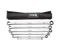Capri Tools Juego de llaves de extremo de caja extralargas de 0 grados (6 piezas métricas (8-24 mm) / bolsa de almacenamiento (CP11800-6MPK-JP)