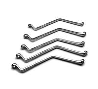 Capri Tools Juego de llaves de purga de frenos, doble extremo angular, 7 a 11 mm, 5 piezas, métricas