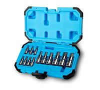 Capri Tools Juego de llaves de vaso hexagonales, SAE, serie avanzada, 13 piezas