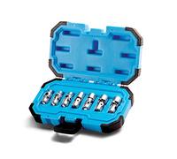 Capri Tools Juego de llaves de vaso universales de 0,63 cm, SAE, 7 piezas