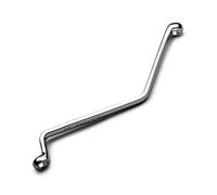 Capri Tools Llave de purga de frenos de 10 mm, extremo de caja doble en ángulo, métrico