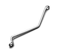 Capri Tools Llave de purga de frenos de 11 mm, extremo de caja doble en ángulo, métrico