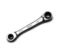 Capri Tools Llave de trinquete reversible 4 en 1 de 120 dientes, 9/16, 5/8, 11/16, 3/4 pulgadas, SAE