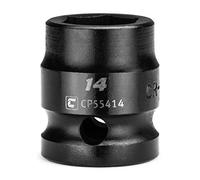 Capri Tools Llave de vaso de impacto gruesa de 14 mm, 1/2 pulgada, 6 puntos, métrico