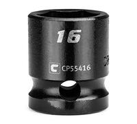 Capri Tools Llave de vaso de impacto gruesa de 16 mm, 1/2 pulgada, 6 puntos, métrico