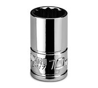 Capri Tools Llave de vaso poco profunda de 10 mm, 1/4 pulgadas, 12 puntos, métrico