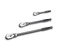 Capri Tools Trinquetes, True 72 dientes, arco oscilante de 5 grados (juego de 3 piezas/perfil bajo de cabeza flexible), (modelo: CP12000FX)