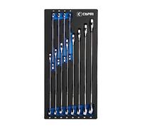 Capri Tools WaveDrive Pro - Juego de llaves combinadas métricas (8 a 19 mm, 12 piezas)