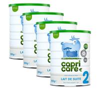 CapriCare Leche de Cabra 2.ª Edad 800 g - Paquete de 4