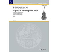 Capriccio per Siegfried Palm: for double bass solo. double bass solo. Edition séparée.