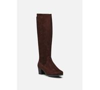 CAPRICE Botas largas Planas para Mujer 9-25506-41, Altura de Rodilla, Dk Brn Stretch, 41 EU