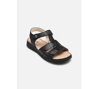 CAPRICE Sandalias de cuña para mujer 9-28102-44, color negro, talla 37 EU, Color negro., 37 EU