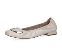 CAPRICE Mujer 9-22106-42, Zapatos Tipo Ballet, Blanco y Naranja, 37 EU