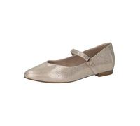 CAPRICE Damen 9-22112-44, Zapatos Tipo Ballet Mujer, Offwh Lt Gold, 36 EU