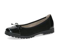 CAPRICE 9-22150-45 - Bailarinas para Mujer, Ante Negro, Talla 39 EU, Piel Negra., 39 EU