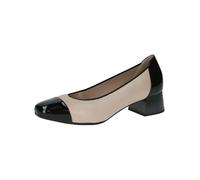 CAPRICE 9-22306-43, Bomba Mujer, Beige Negro, 38.5 EU