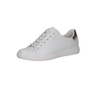 CAPRICE 9-23707-44 - Zapatillas Deportivas para Mujer, Color Blanco/Plateado, Talla 42 EU, Blanco y Plateado, 42 EU