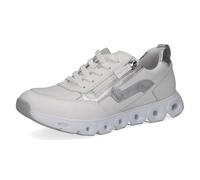 CAPRICE 9-23730-46 - Zapatillas Deportivas para Mujer, Color Blanco/Plateado, Talla 42 EU